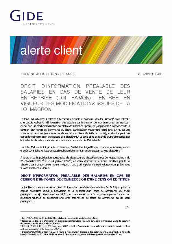 [PDF] Télécharger Gide Paris  Alerte Client  Modifications récemment