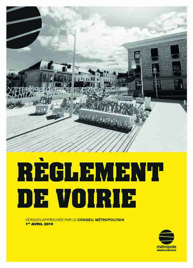 [PDF] dun règlement de voirie - Métropole Rouen Normandie