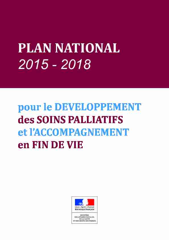 PLAN NATIONAL 2015 - 2018