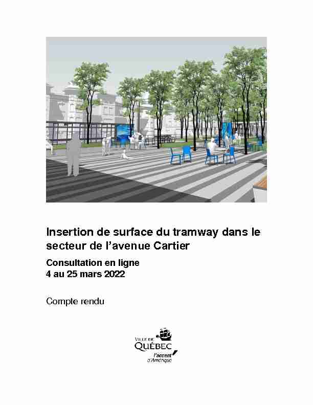 [PDF] Insertion de surface du tramway dans le secteur de lavenue Cartier
