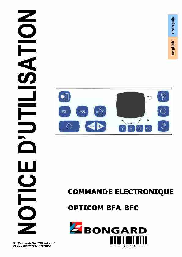 Notice dutilisation de lOpticom BFA BFC / User Manual Opticom for