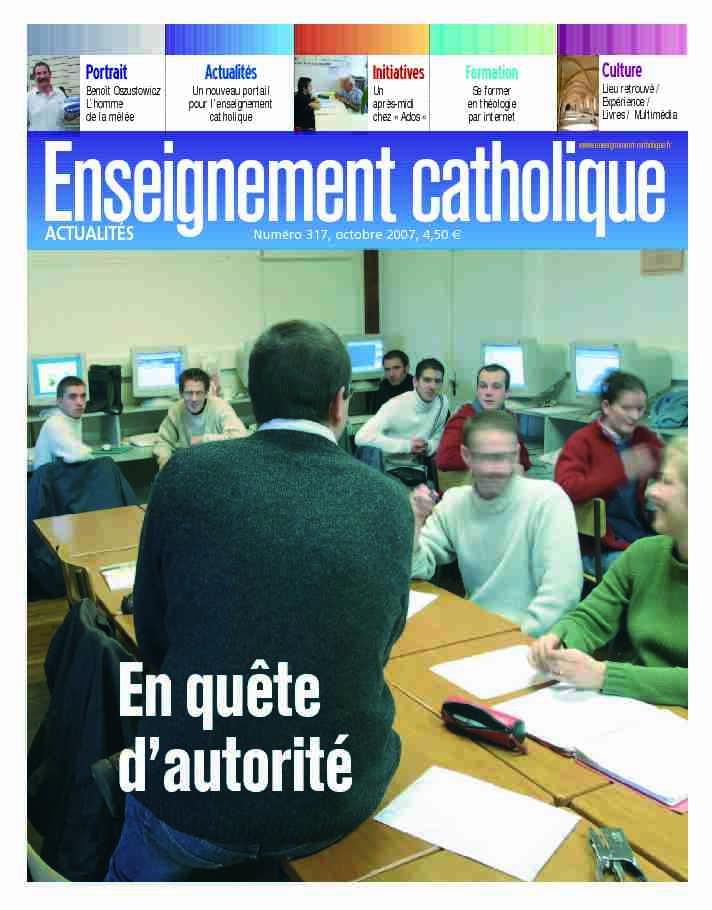 [PDF] Portrait Actualités Culture - Enseignement Catholique