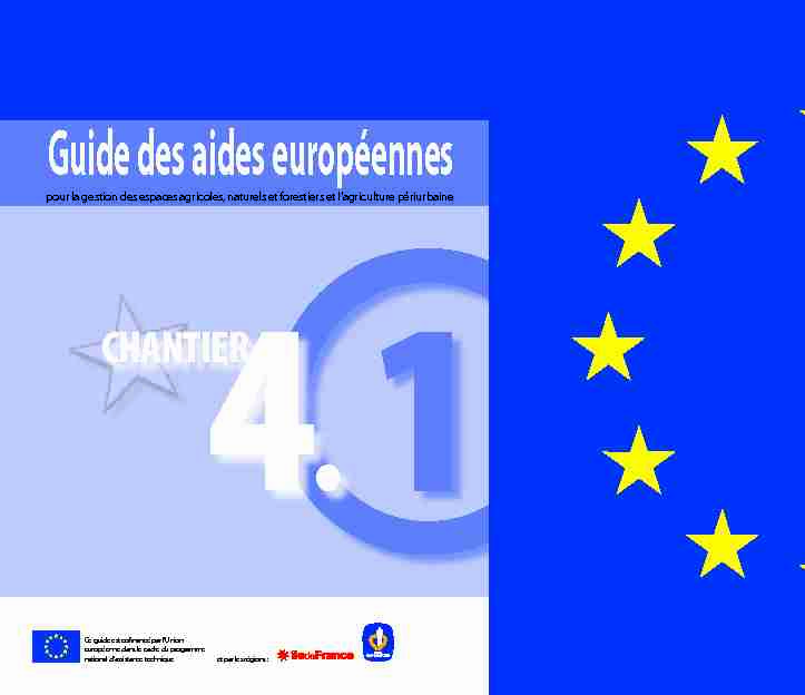 Guide des aides européennes