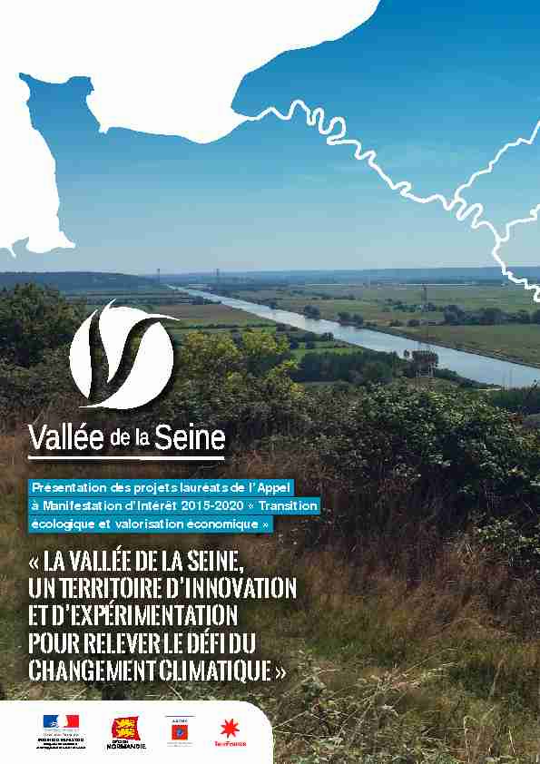[PDF] « La Vallée de la Seine, un territoire dinnovation et d