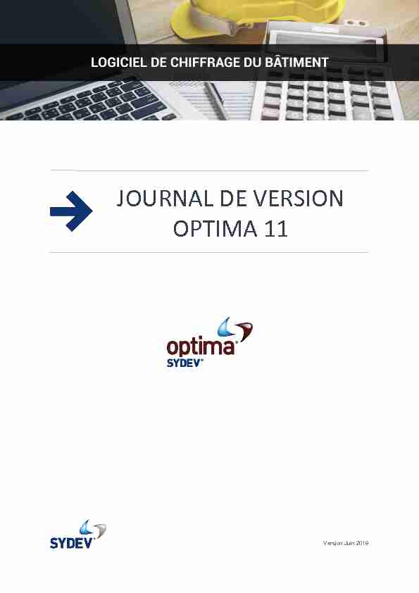 Journal de version OPTIMA 11