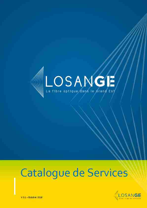 Catalogue de Services