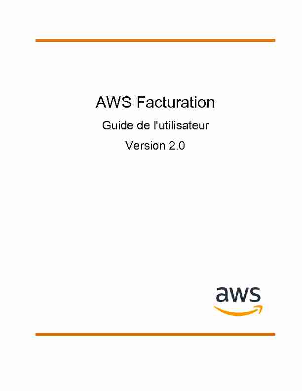 AWS Facturation - Guide de lutilisateur