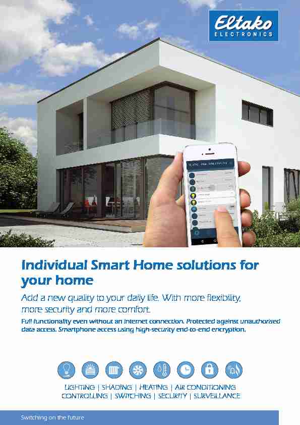 Individual Smart Home solutions for your home high Res