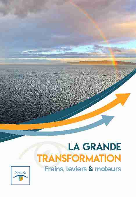 [PDF] La Grande Transformation - Comité 21