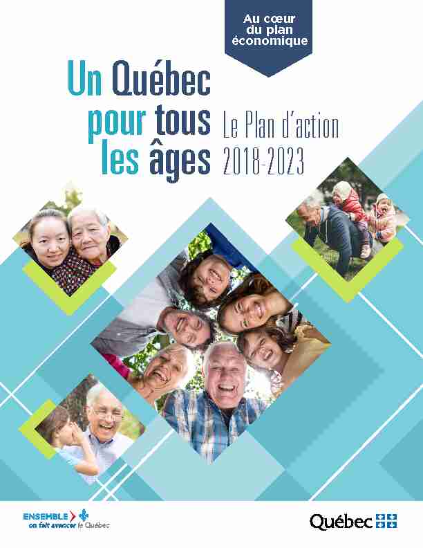 Un Québec pour tous les âges - Le Plan daction 2018-2023