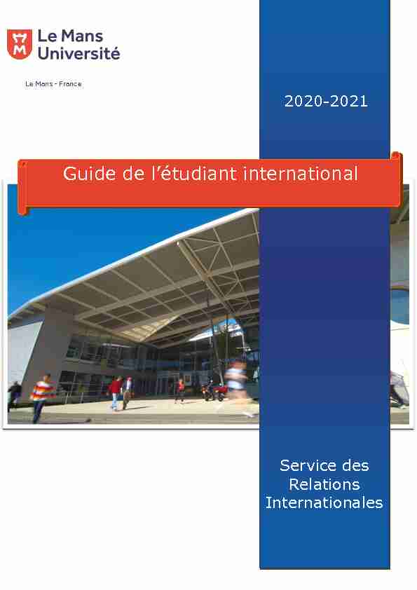 Guide de létudiant international