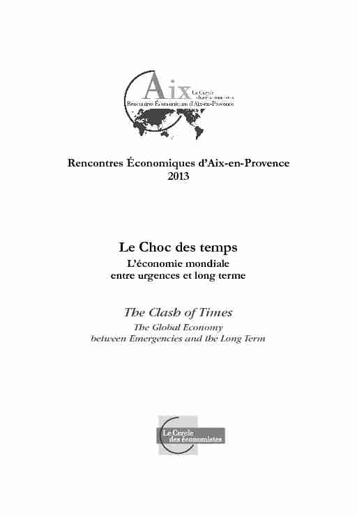 [PDF] Actes 2013 - Les Rencontres Économiques