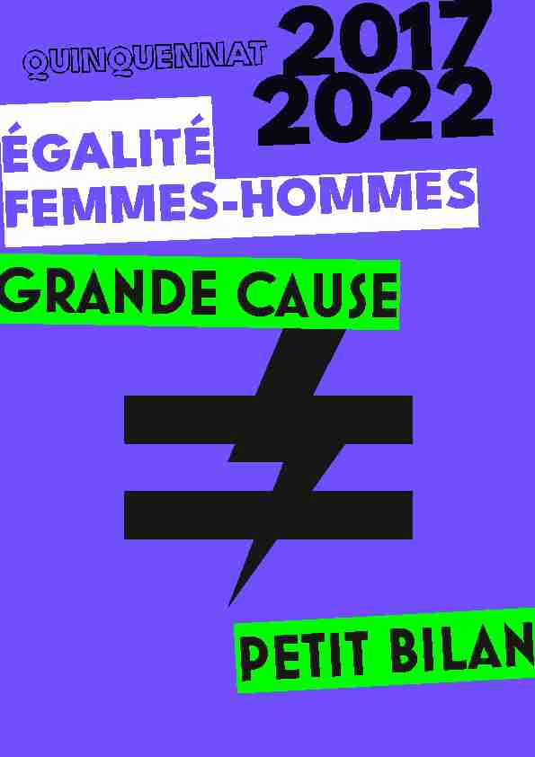 [PDF] ÉGALITÉ FEMMES-HOMMES - Oxfam France