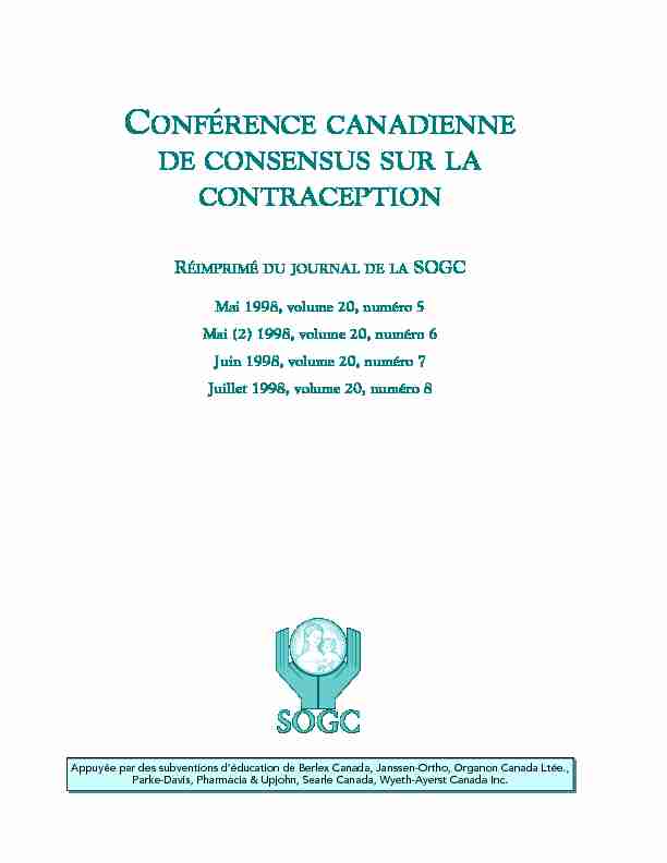 [PDF] de consensus sur la contraception - SFMU