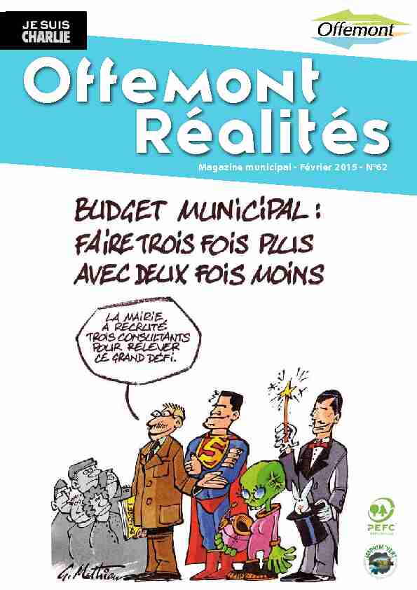 Magazine municipal - Février 2015 - N°62