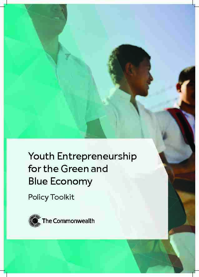 Youth Entrepreneurship for the Green and Blue Economy