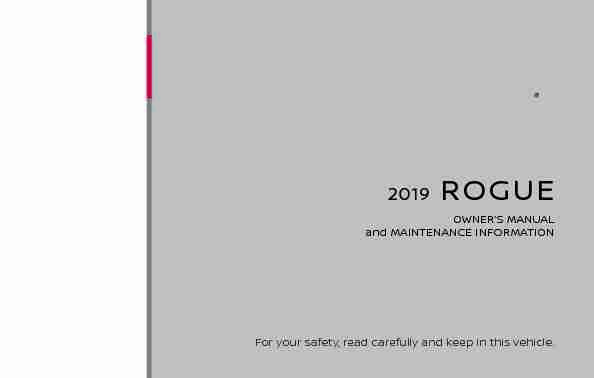 Owners Manual and Maintenance Information