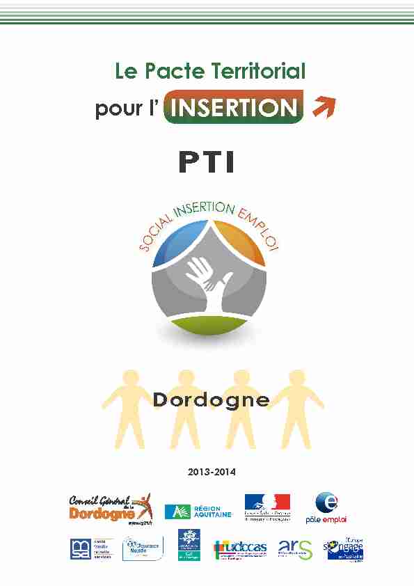 Pacte territorial dinsertion 2013-2014 de Dordogne