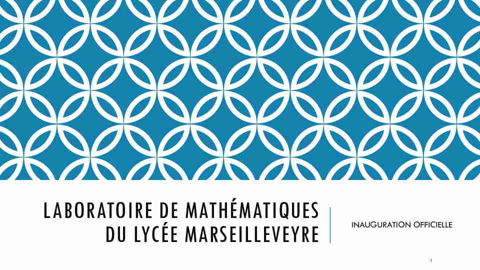 Laboratoire de Mathématiques du Lycée Marseilleveyre