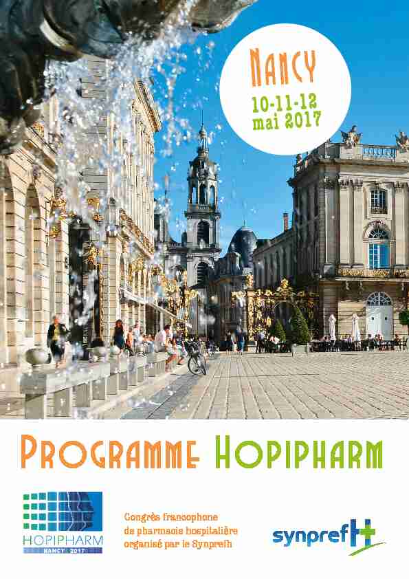 Programme Hopipharm