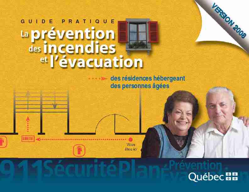 La prévention des incendies et lévacuation des résidences