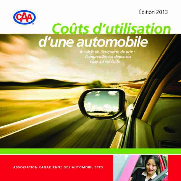 [PDF] Coût dutilisation dune automobile français - CAA-Québec