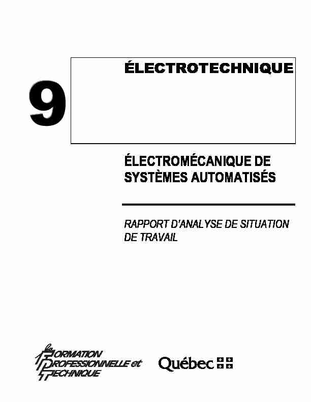 [PDF] ÉLECTROTECHNIQUE ÉLECTROMÉCANIQUE DE SYSTÈMES