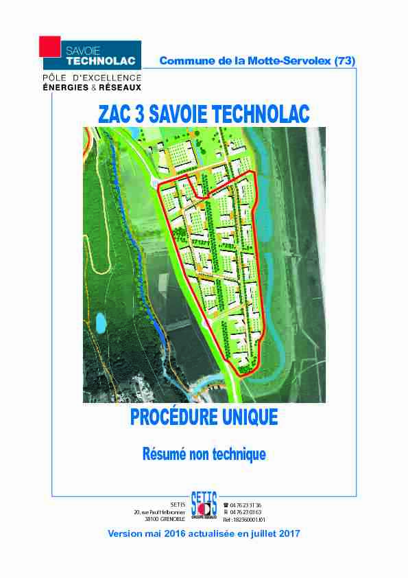[PDF] ZAC 3 SAVOIE TECHNOLAC