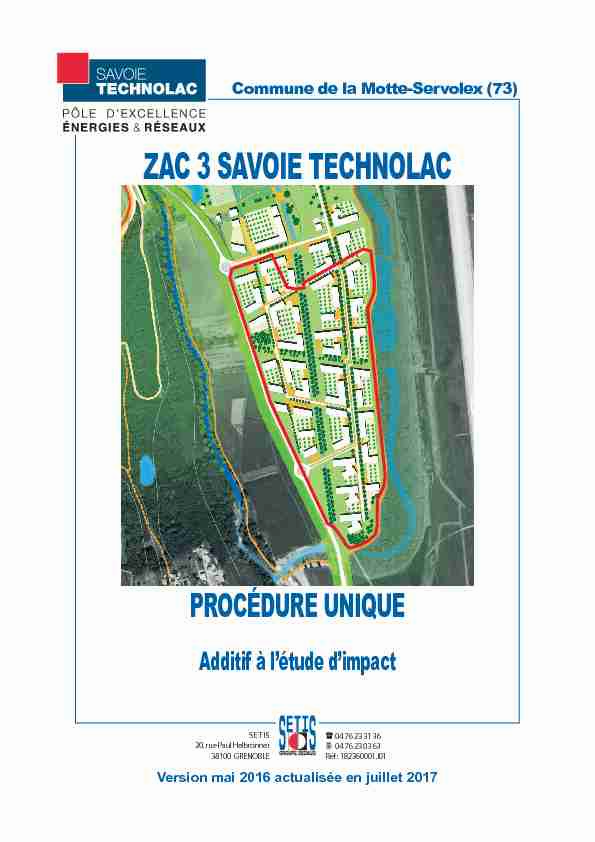 [PDF] ZAC 3 SAVOIE TECHNOLAC