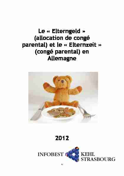 INFOBEST - Le « Elterngeld » (allocation de congé parental) et le