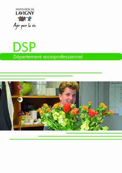 DSP - Département socioprofessionnel