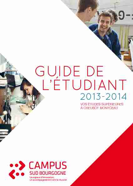 [PDF] Guide de létudiant - uB Link - Université de Bourgogne