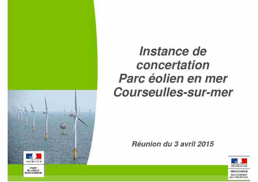 Instance de concertation Parc éolien en mer Courseulles-sur-mer