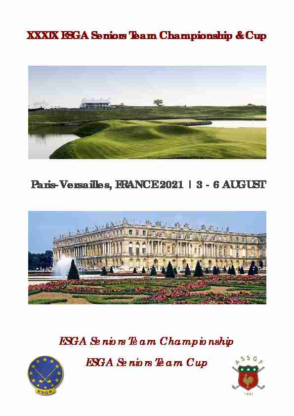 3 - European Senior Golf Association
