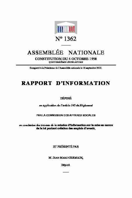 [PDF] N° 1362 - Assemblée nationale