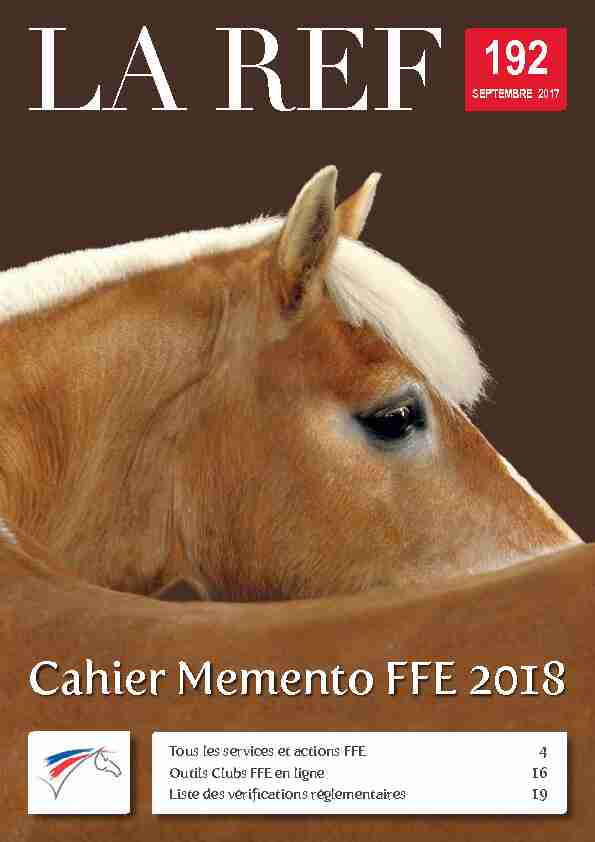 [PDF] Cahier Memento FFE 2018