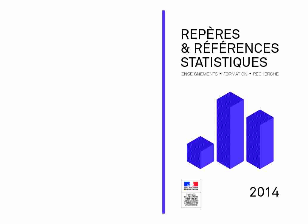 Repères et références statistiques 2014