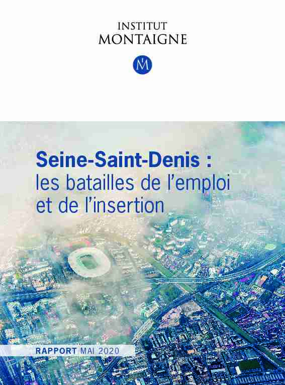 Seine-Saint-Denis : les batailles de lemploi et de linsertion