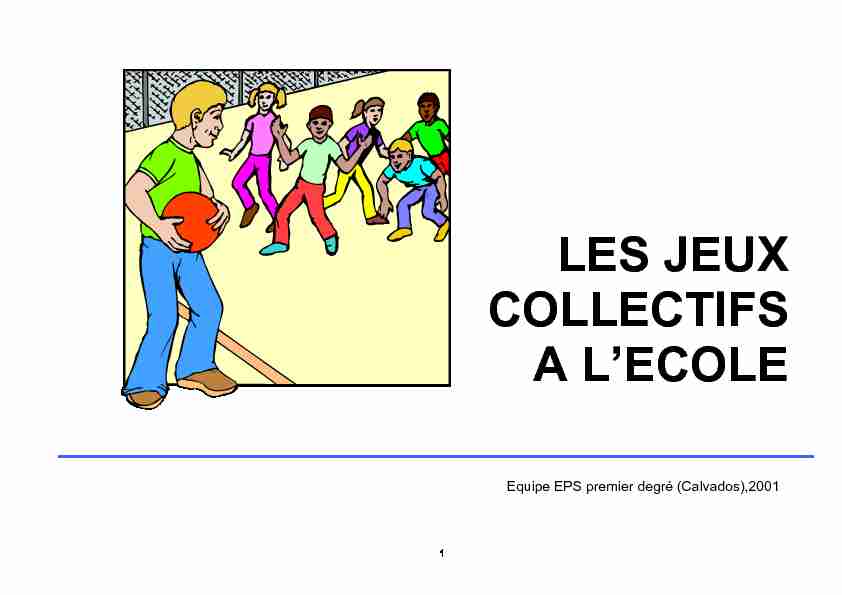 [PDF] LES JEUX COLLECTIFS A LECOLE - Usep 24