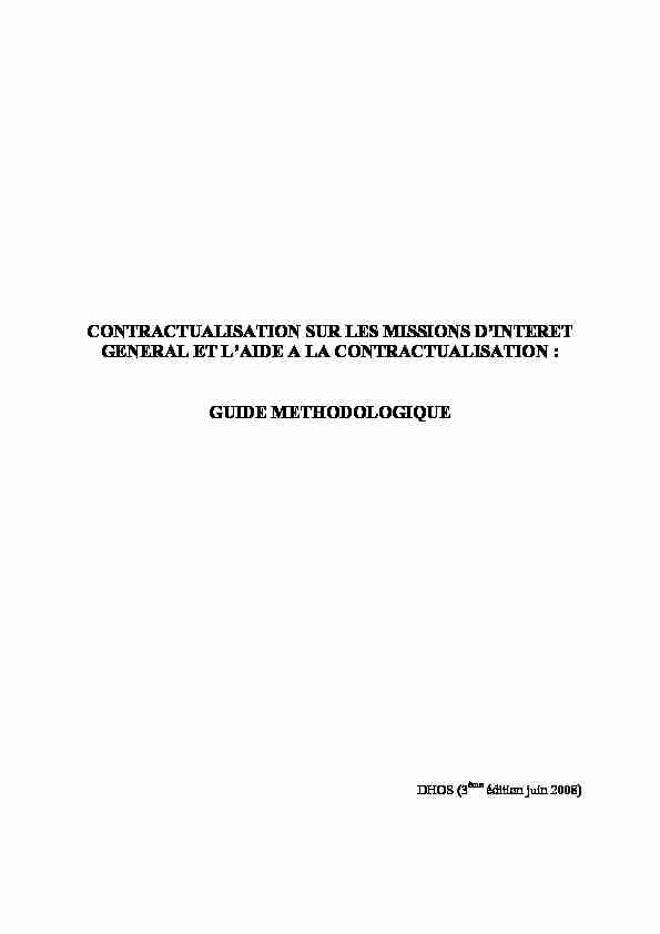 [PDF] guide méthodologique contractualisation sur les MIGAC