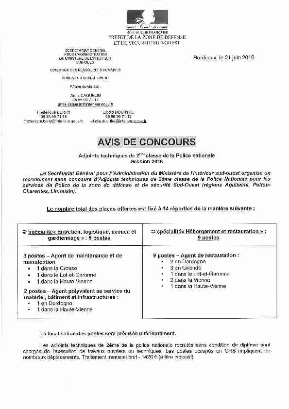 [PDF] AVIS DE CONCOURS ATPNpdf - Les services de lÉtat en Dordogne