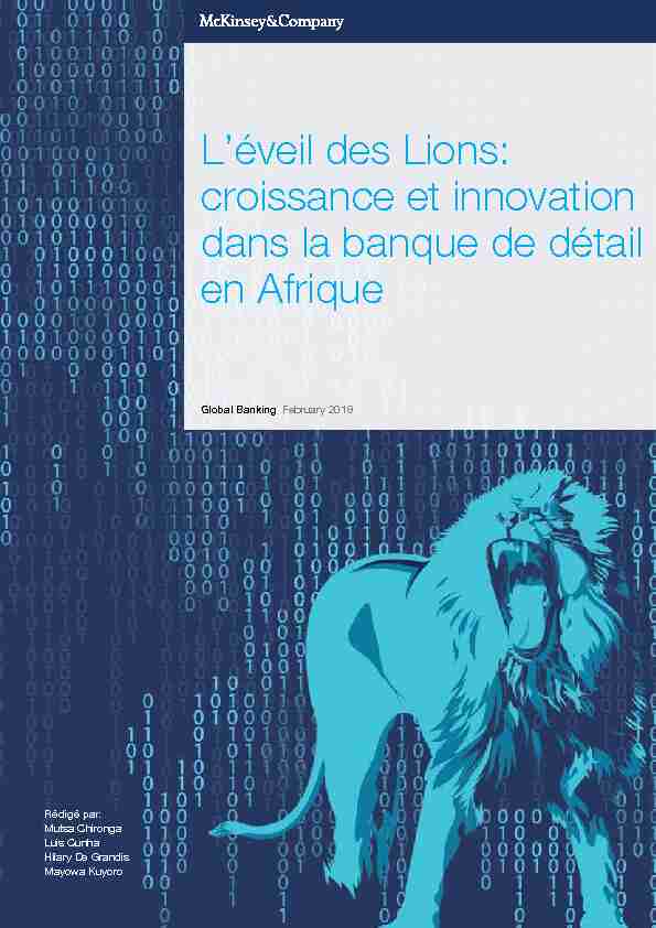 Léveil des Lions: croissance et innovation dans la banque de détail