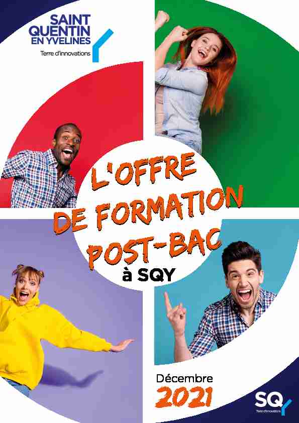LOFFRE DE FORMATION POST-BAC LOFFRE DE FORMATION
