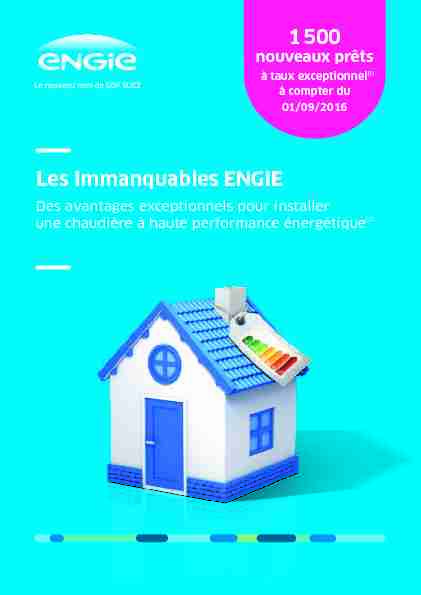 [PDF] Les Immanquables ENGIE - Elyotherm