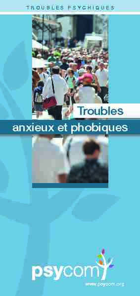 [PDF] Troubles anxieux et phobiques