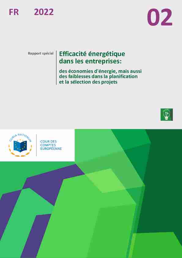 Special report 02/2022: Energy efficiency in enterprises
