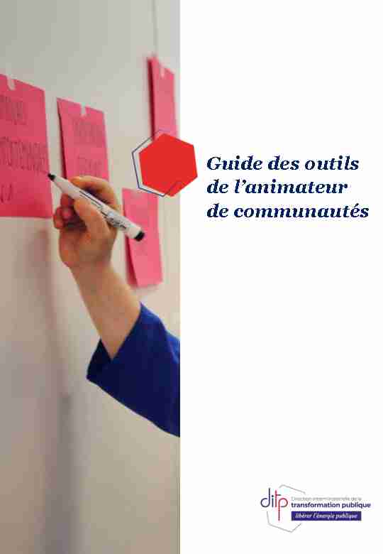 [PDF] Guide des outils de lanimateur de communautés - Modernisation de