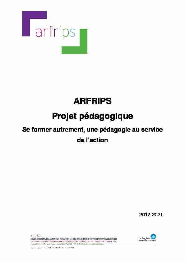 Projet pédagogique ARFRIPS 08052020.pdf
