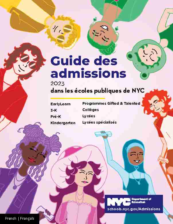 Guide des admissions 2022-2023 dans les écoles publiques de NYC