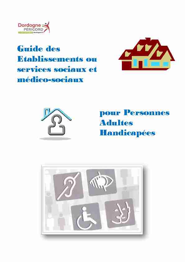 Guide des Etablissements ou services sociaux et médico-sociaux